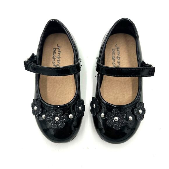 New W/O Tags Jumping Bean Mary Jane Flower Shoes, Sz Toddler 6 (T6-A) - Picture 2 of 6